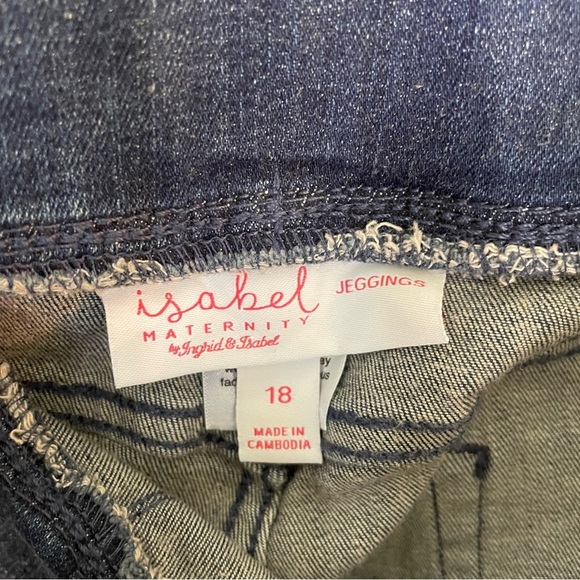 Isabel Maternity Blue Pull-on Jeggings with Stretch Size 18 New Post maternity - Picture 5 of 7